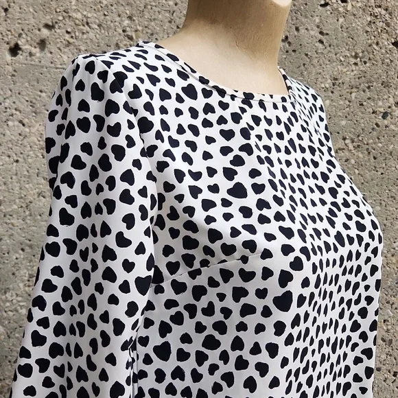 LOFT Heart Pattern Dress - Picture 5 of 12